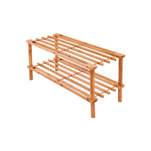 Wooden shoe storage rack - wooden, 2