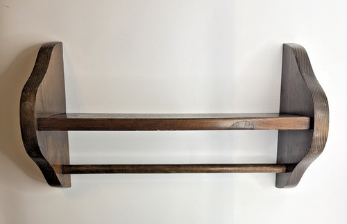 Vintage brown stained pine - vintage,