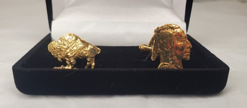 Buffalo nickel cuff links - nickel,