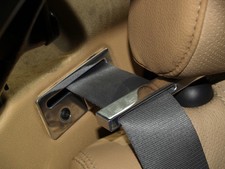 MG MGF MGTF TF ALUMINIUM SEAT BELT TIDY GUIDE SET - BRUSHED or POLISHED finish 