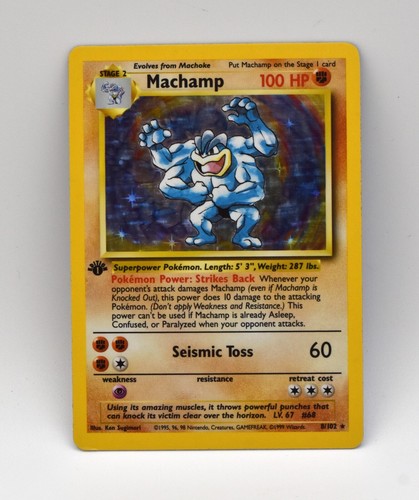 Pokémon tcg machamp base set - machamp,