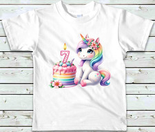 Unicorn 7th Birthday Girls