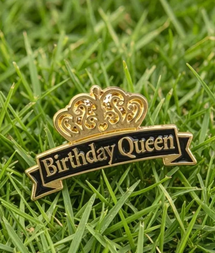 Birthday queen crown enamel - birthday,
