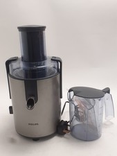 Philips HR1865 Juicer 650W Whole Fruit Juice Extractor & Jug - Silver - Working