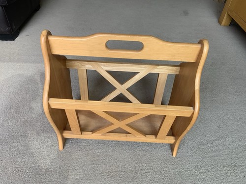 Oak magazine rack - rack, collection
