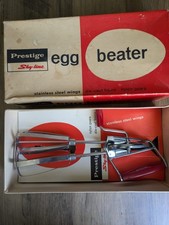 Vintage retro Prestige Sky-Line hand egg beater whisk  kitchen utensil