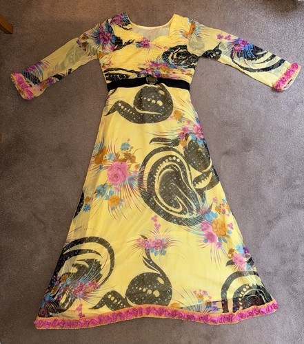 Yellow floral paisley print - yellow,