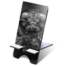 1x 3mm MDF Phone Stand BW - Macro Green Bug Insect #36247