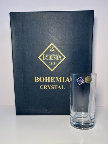 Bohemia crystal tumblers 15cm - tumblers,