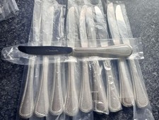 10 X Oneida Community duchess (BEAD)  Silver Plate dessert cutlery knives