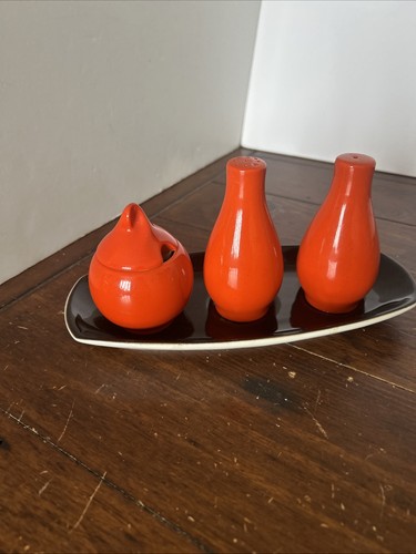 Carlton ware condiment set - carlton,