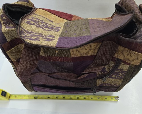 Patchwork fabric shoulder bag - patchwork,