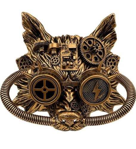 Halloween steampunk wolf - steampunk, mask