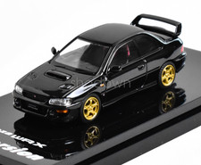 HobbyJapan 1:64 Black Impreza GC8 WRX STI Sports Model Diecast Display Car