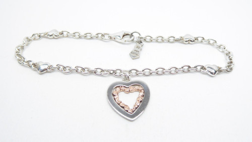 Clogau gold silver - silver, rose
