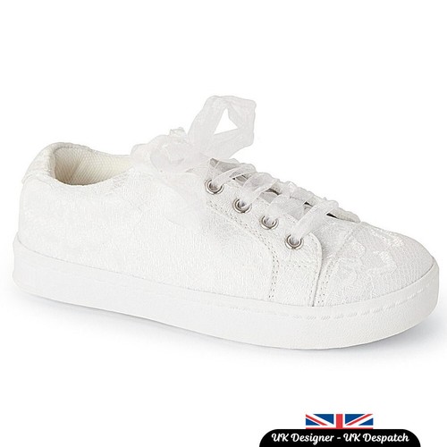 Girls flower girl trainers - girls,