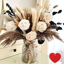 Artificial Flowers Pampas Grass Vase, Dining Table Centerpiece, Home Decor