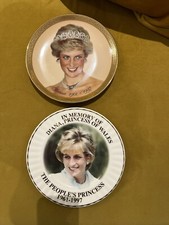 2x Princess Diana Ltd Edition Collectible Plates Excellent Condition. 20cm Wide.