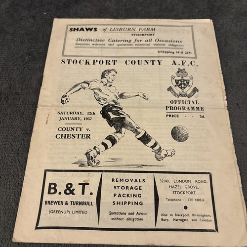 Stockport chester 1956 - v,