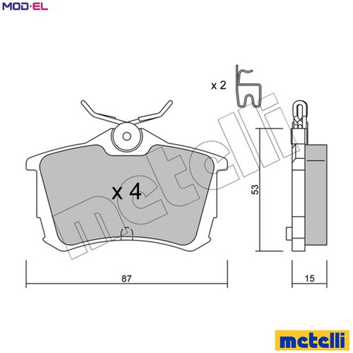 Brake pad set disc - brake,