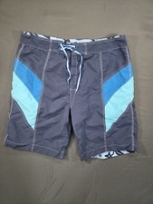 Urban Spirit  Shorts Men’s Size 38 Blue Stripe Surf Board Shorts Beachwear