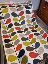 Orla Kiely pair of multi stem eyelet curtains 46 x 72 in retro