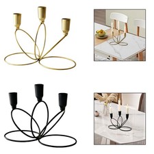 Three-arm metal chandelier