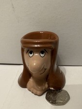 TETLEY Tea Folk Egg Cup Collectible Collectable Vintage Ceramic Mug VGC