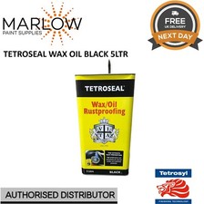 TETROSEAL CAVITY WAX OIL 5LTR - BLACK - CORROSION PROTECTION RUSTPROOFING