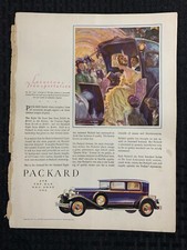 1930 PACKARD SIX 9x12 " Automotive Print Ad VG+ 4.5 Luxurious Transportation