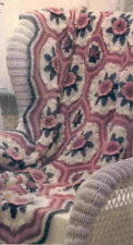 Crochet pattern copy 4082.   Afghan blanket throw.   40 x 60''.    DK