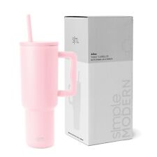 Tumbler with Handle and Straw Lid Reusable 40 oz Simple Modern New Straw Missing