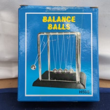 Classic Newton Cradle Balance Balls, Metal  Art in Motion Toy with Stainless