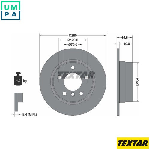 Brake disc 92132903 for bmw - 2x,