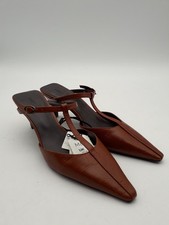 M&S Womens T Bar Leather