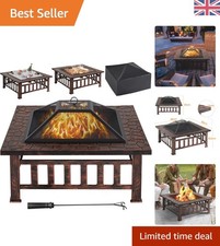 34'' Copper Square Fire Pit -