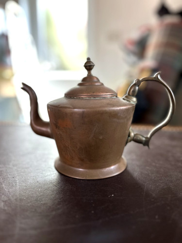Antique copper kettle teapot - antique, kettle/teapot