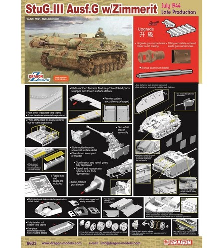Dragon 6633 scale stug - 1/35,