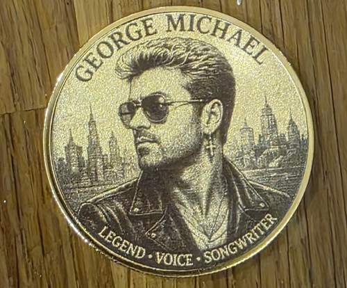 George michael tribute coin - george,
