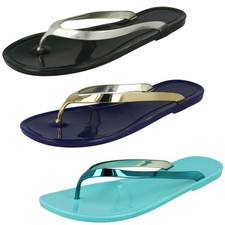 Ladies Spot On Flat Metallic