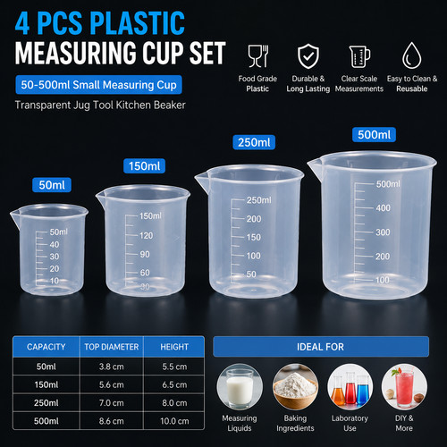 500ml set small measuring - 50-500ml,