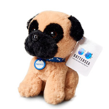Pug dog soft toy - pug, plush