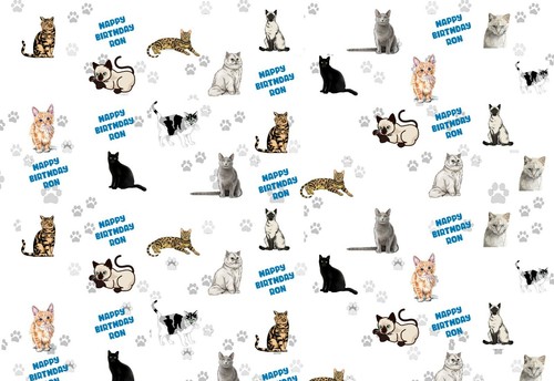 Personalised cat birthday - personalised,