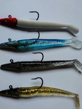 4 Sea Fishing Sand Eel Lures