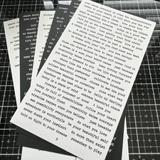 6 Sheets of sayings/ Greetings