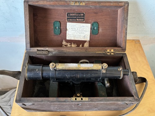 Vintage theodolite wooden - vintage,
