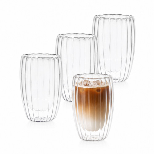 Ribbed double walled - double, glasses
