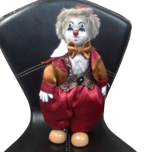 Vintage porcelain clown - vintage,