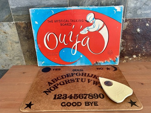 Vintage wooden ouija board - vintage,