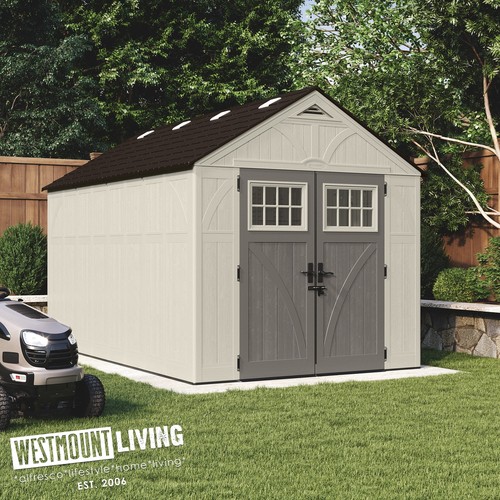 Resin storage shed 8x13ft - shed,